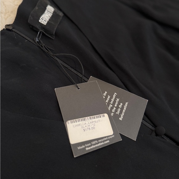 Reformation Black Jumpsuit - Picture 6 of 7